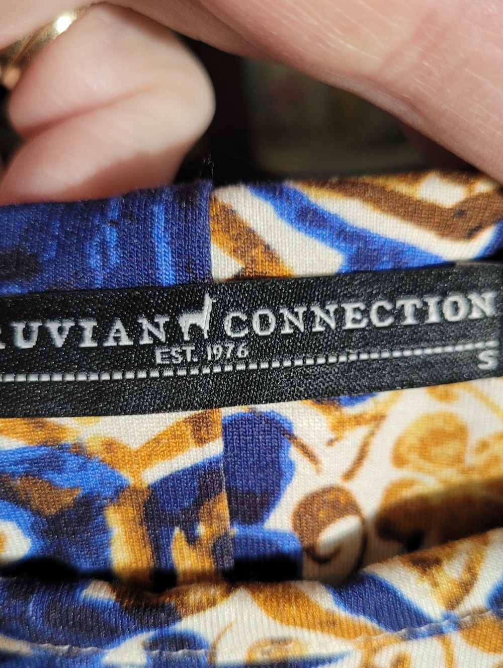Peruvian Connection Valencia Tile Print maxi dress - S.        A54 - Picture 4 of 7